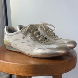 Cole Haan/Nike Air Metallic Gold Sneaker